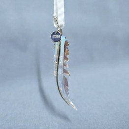 Swarovski Kristal | Kerst | Kerst Ornamenten | SCS - Jaarlijkse Editie Ornament Veer 2024 | 5685480